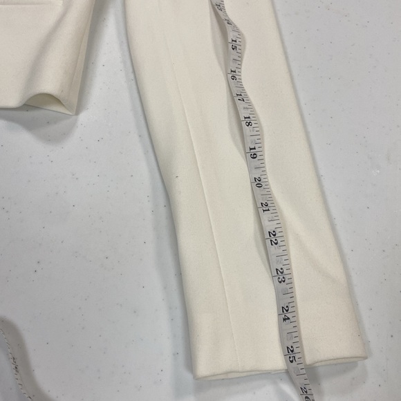 Ann Taylor tailored jacket, ivory w/black trim; Women Size 2 - Picture 7 of 12